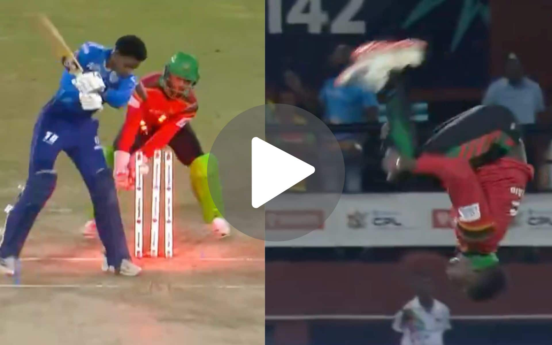 [Watch] Kevin Sinclair's Iconic Somersault Celebration After Shattering Stumps In CPL 2024 Final